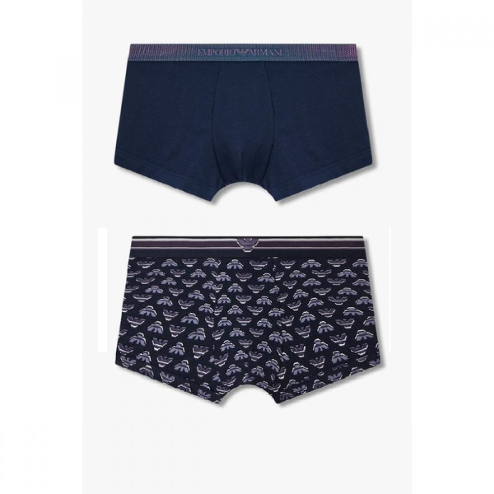 Emporio Armani Men S Hologram Banding Cotton Eagle Pattern drawerS Set 0815112 M(100)