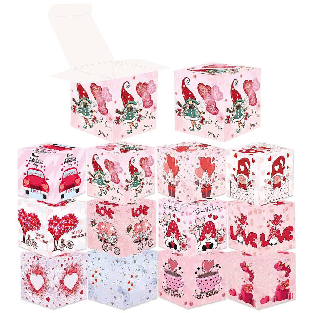 6pc Valentine's Day Decoration Gift Box Valentine's Day Creative Candy Box