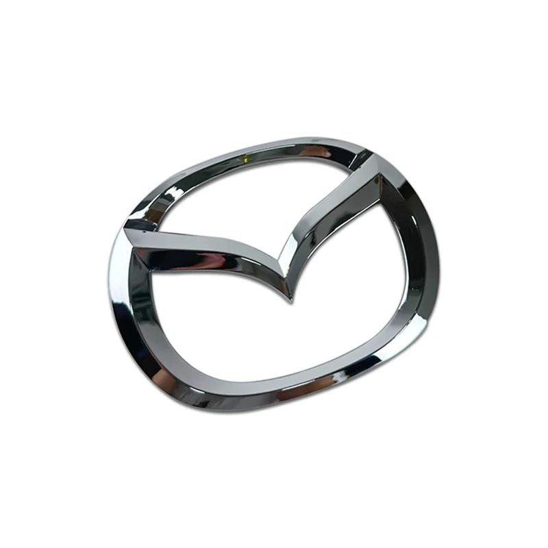 2025 Hot Plastic Car Front Trunk Emblem for Mazda 3 Logo Steering Wheel Badge 3D Body Replaced Sticker Rear Tail Refitting Decor