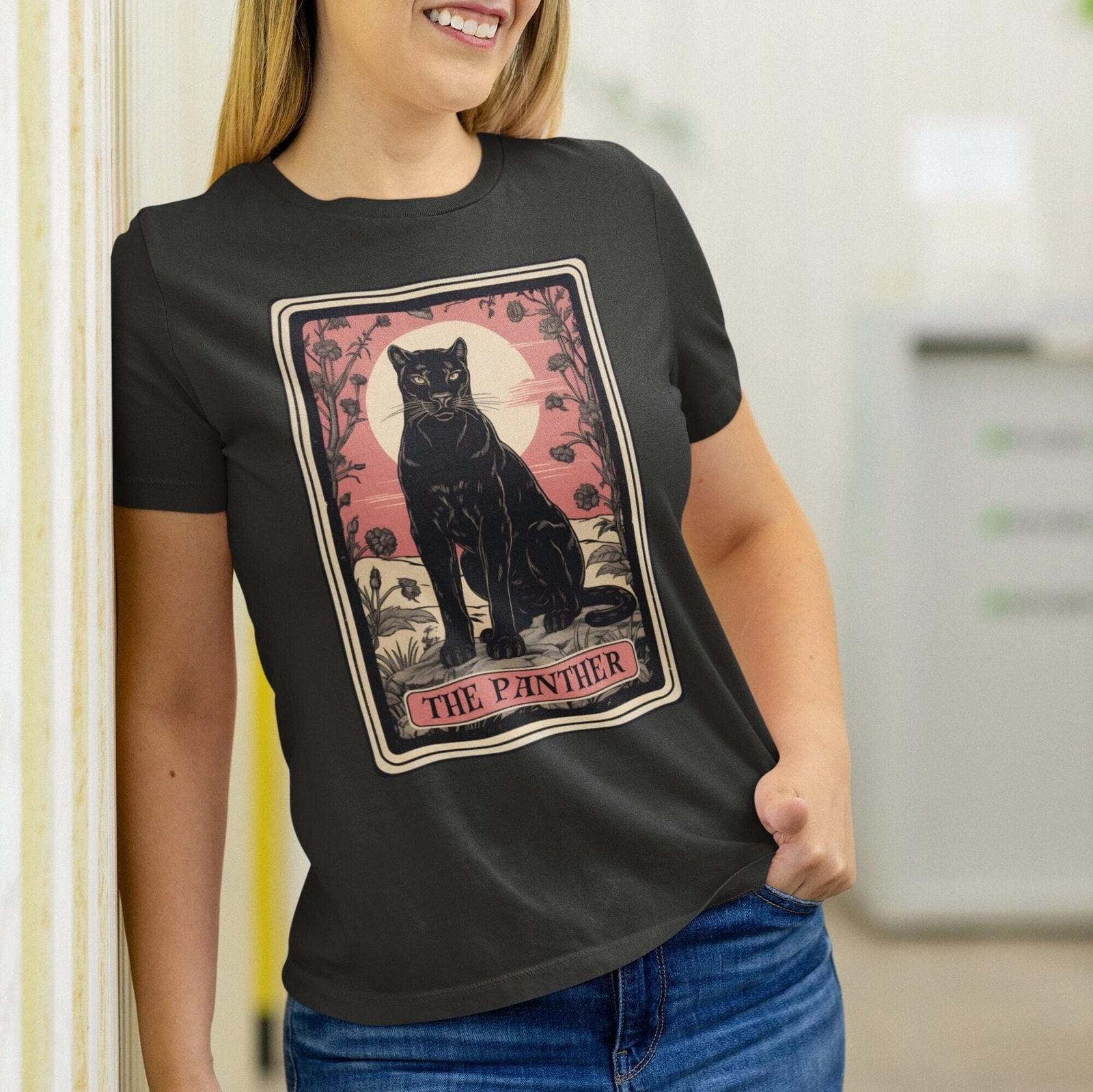 The Panther Tarot Card Shirt, Black Panther M