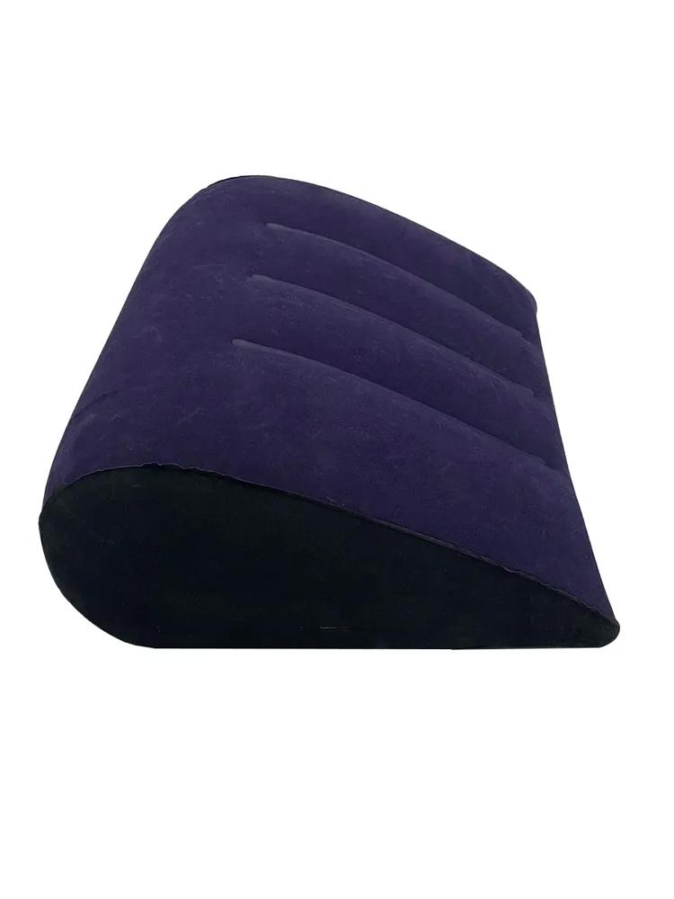 1Pc Inflatable Triangle Pillow Multi-Purpose Lumbar Leg Back Support Comfortable Flocking Surface Pillow Gift