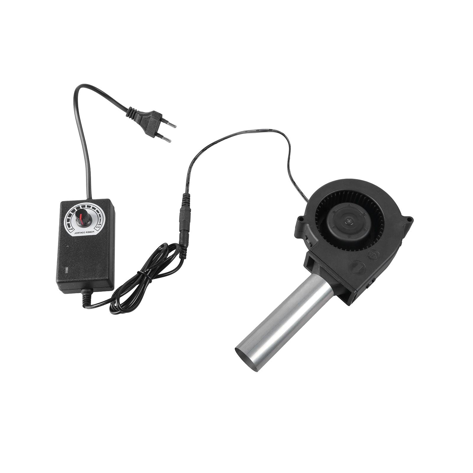 

Прочный вентилятор воздуходувка Вентилятор для барбекю Воздуходувка с регулируемой скоростью Центробежные вентиляторы для розжига угля и приготовления на открытом воздухе EU