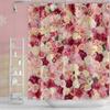 OERJU Floral Shower Curtain Red and Pink Rose Flowers Vivid Bright Spring Wedding Beautiful Women Bath Curtain Waterproof Polyester Fabric Bathroom