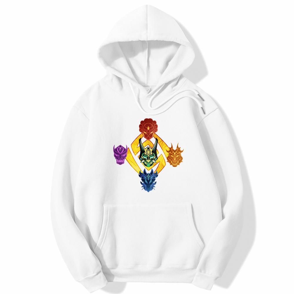 Game Genshin Impact Hanorac Moda bărbați Anime Shaw The Five Yaksha Printed Large Sports Hoodie