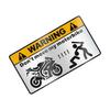 Personalisierte Warnschilder Motorrad Aufkleber Decal Universell Motorrad Karosserie Kreativ Wasserdicht Schutz Dekor Zubehör