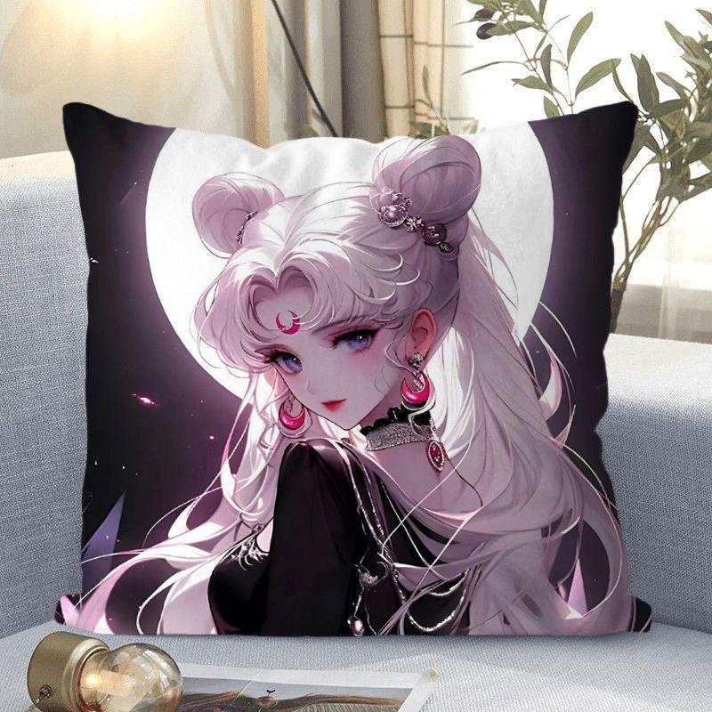 Cushion Pillow, Cute Water Ice Moon Hare Animation Peripheral Bed Sofa Decorative Pillow
