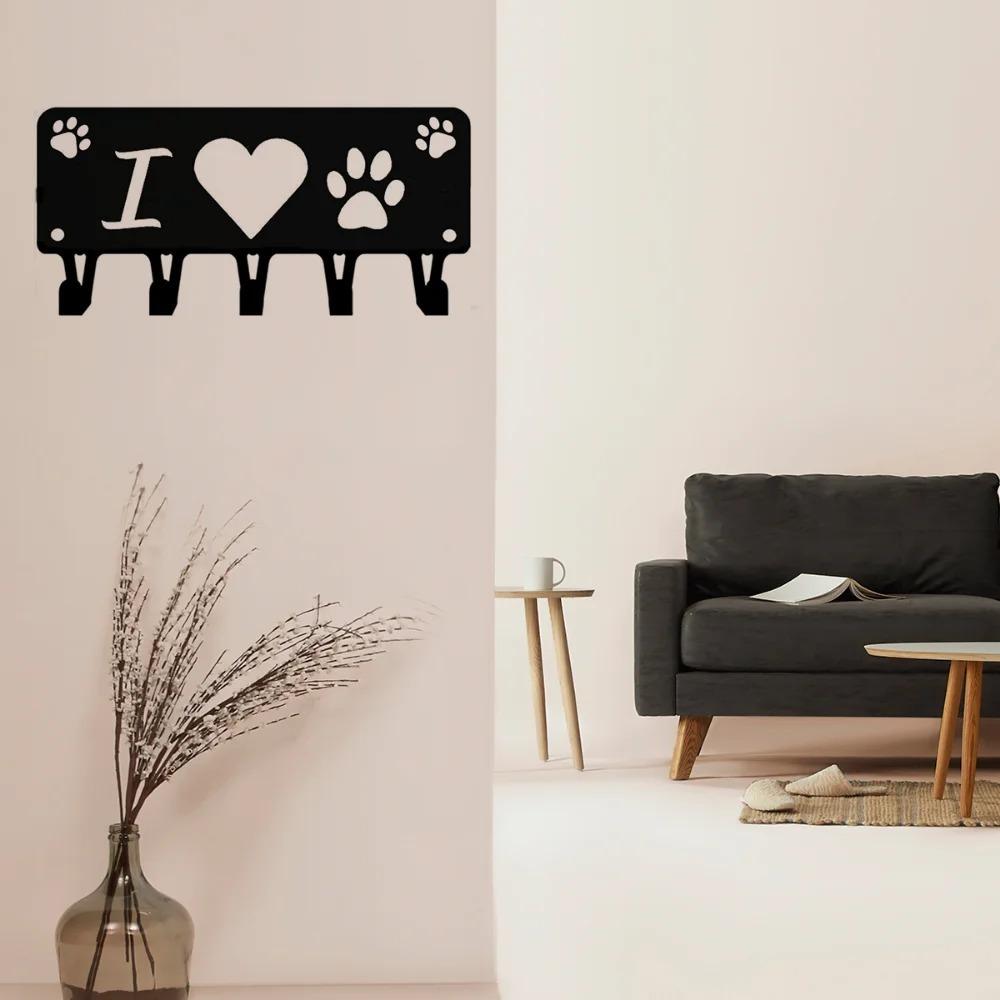 1 шт. Сердце Собака Крючок Металлический Подвесной Настенный Арт-Домашний Декор Аксессуары — фото 5