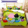 3pcs Custom Name Barbapapa Bedding Set Duvet Cover Closure Includes 1 Duvet Cover & 2 Pillowcases for All Seasons Bedroom Decor