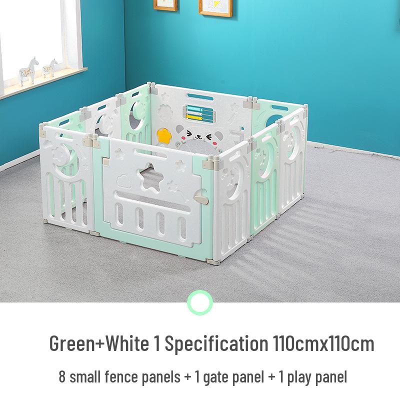 Folding Children's Playpen: Indoor Playground & Baby Crawling Mat with Safety Walker Guardrail