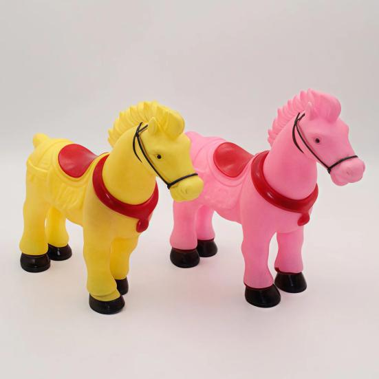 Squeaky Horse Squeeze Toy with Sound Soft Decompression Fidget for Kids Cute Cartoon Animal Figurine Fun Stress Relief Gift for Children