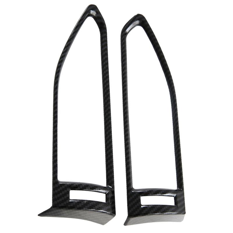 2pcs ABS Imitate Carbon Fiber Front Side Air Vent Cover For Subaru Crosstrek  2024 Front Up Upper Air Vent Cover