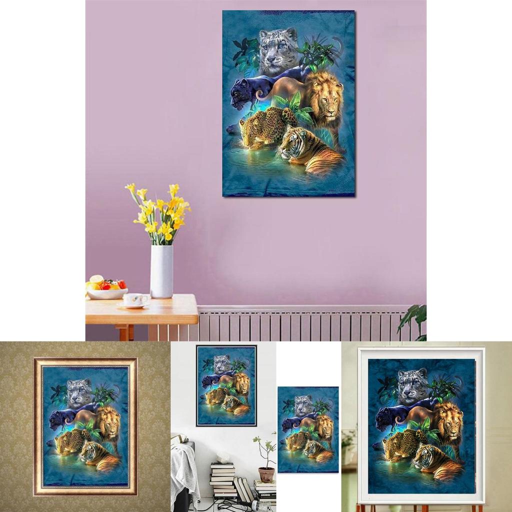 Exquisite 30x40cm Diy Dimond Painting With Four Holy Beasts Full Drill Canvas