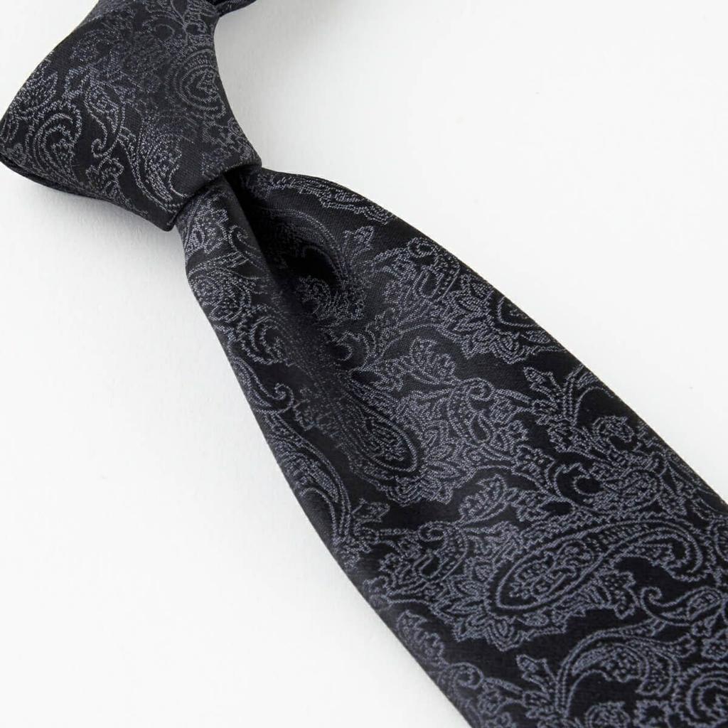 [Ogier] 100% Silk Tie, Regular Tie, Jacquard Weave, Paisley Pattern, Gift, Business, Men's, Stylish, 8cm Width
