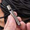 Outdoor Mini EDC Whistle Necklace Ultralight Single Tube Referee Whistle High Decibel Survival Whistles for Hiking Camping Trip