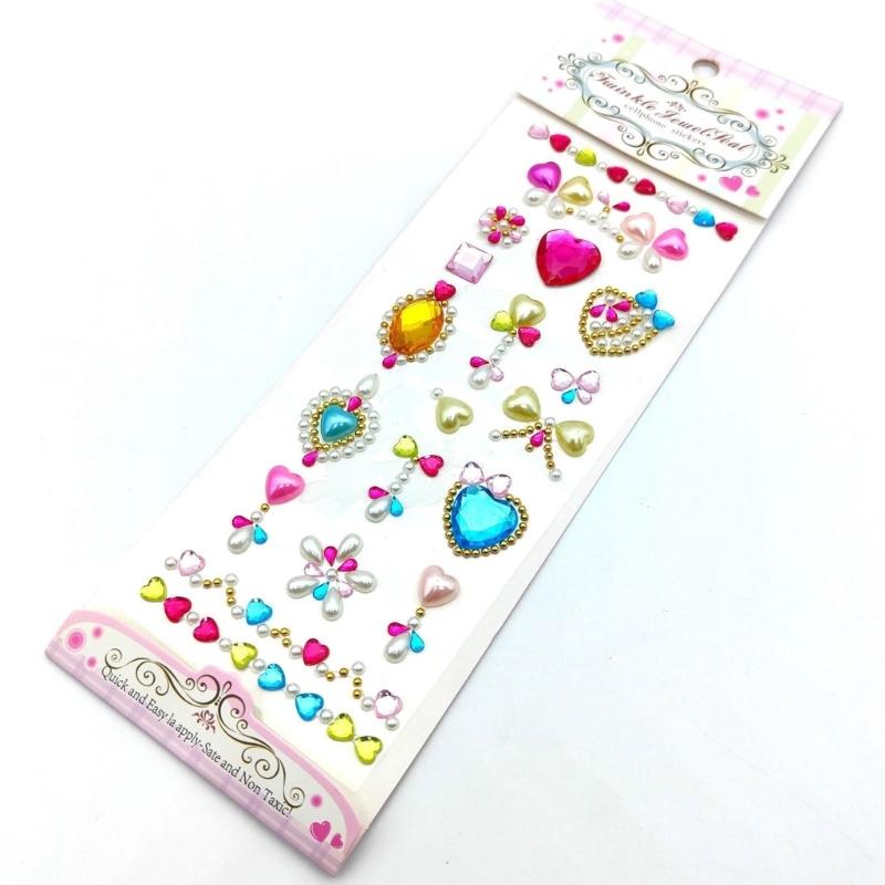Gem Sticker Jewels for Crafts,Selfs Adhesive Rhinestones Jewel Stick On Gem Acrylic Heart Star Butterfly Sticker