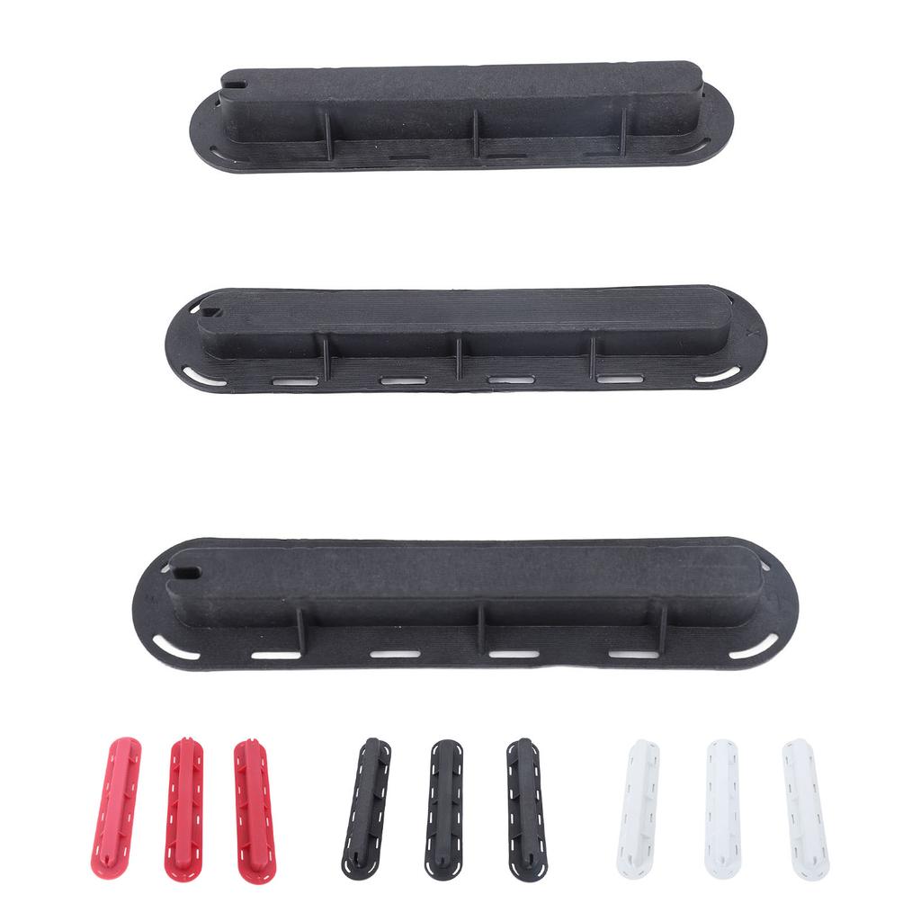3PCS Finnenbox Set PVC Surfbrett Surf Finnen Stecker Set mit Schrauben Schlüssel für Paddle Board Finnenersatz