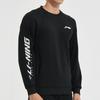 Li Ning Badminton Series Large Logo Applique Casual Sports Hoodie Men Hoodies Black AWDSD43-1