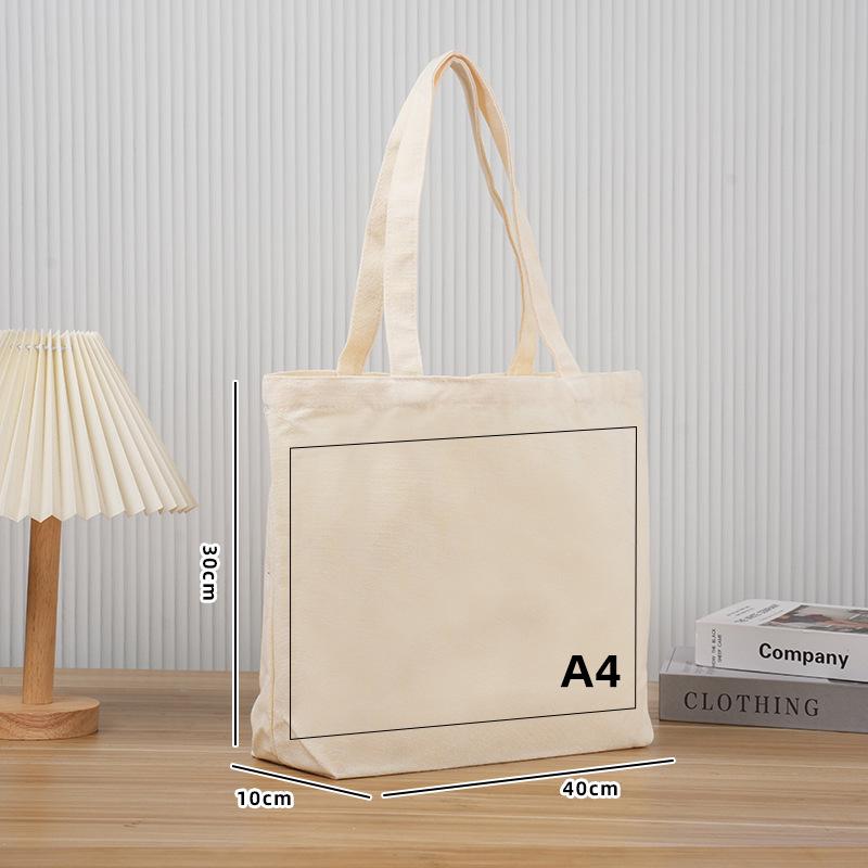 Custom High-End Canvas Tote Bag with Logo Printing