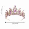 Rhinestone Baroque Pageant Crowns Luxury Crystal Crystal Cake Topper  Hair Dress Accessories