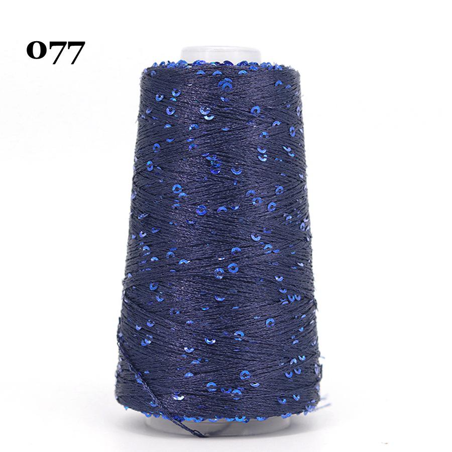 Sequin Cotton Yarn: 50g Fancy Skein for Hand & Machine Knitting