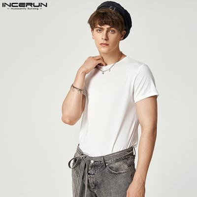 Summer Mens One Piece Short Sleeve Fitness Romper Pajamas Leotard