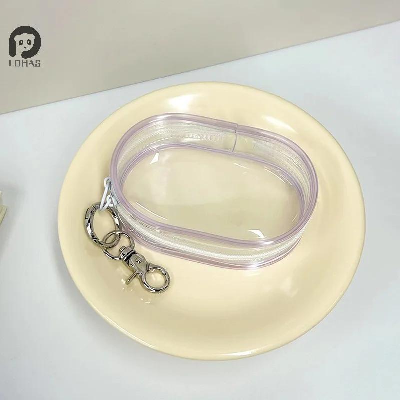 Cute Doll Bag Organization Dustproof Case Jewelry Organizer Plastic Transparent Storage Box Pouch Mystery Box With Keychain