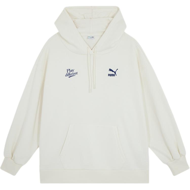 PUMA Sweatshirts Women s Ecru Hooded Moderate Regular 625521-65 160/84A/M