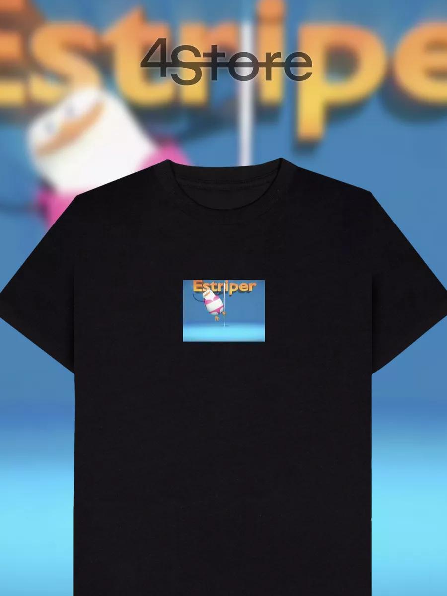 Creative Bear & Cat Slogan Printed T-shirt 3XL