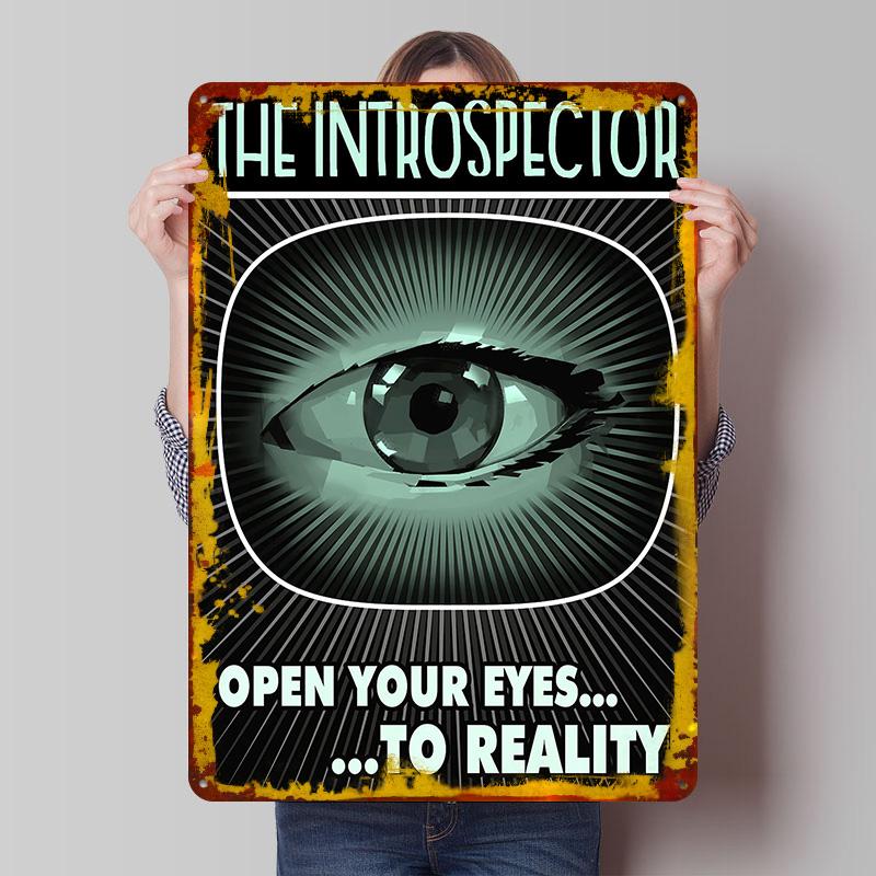 

The Introspector Tinplate Poster Customized Wall Art Vintage Retro Metal Signs for Room Decoration Home Decor Items Man Cave 20x30cm（7.8x11.8inch）