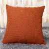 Square Linen Solid Color Soft Pillow Case Sofa Bed Cover Cushion Home