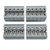 20pcs Terminal Block Rail Type 125A 800V Powerful Conductivity Ground Terminals for Electrical Wire