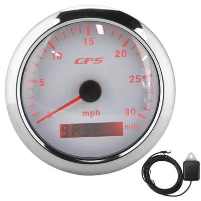 3.3in GPS Speedometer 0‑30MPH H Speed Gauge Colorful Backlight IP67 Waterproof for Car RV Boat Yacht