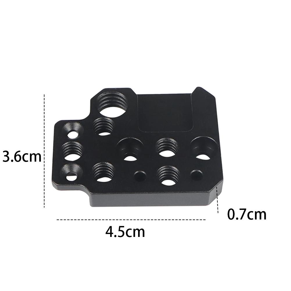 Aluminum Alloy Adapter Board with 1/4 3/8 Hole Cold Shoe Mount for DJI Ronin RS3 RS2 RSC2 SC S Gimbal Stabilizer Extension Plate