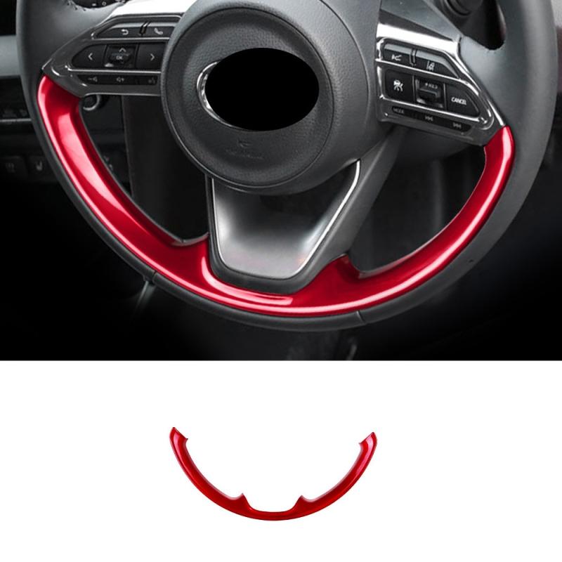 For Toyota Yaris /yaris Cross    CarbonFiber Car Steering Wheel Panel Cover Trim Decorate Frame Sticker Accessories