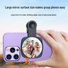 Mobile Phone HD Reflective Selfie Mirror - Handheld Sky Reflection Convex Mirror.