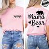 Women Tops Mama Bear Graphic T Shirt Clothes Short Sleeve Tee Shirts Summer Fashion Female T-Shirts Trend Clothing Mom Gifts
