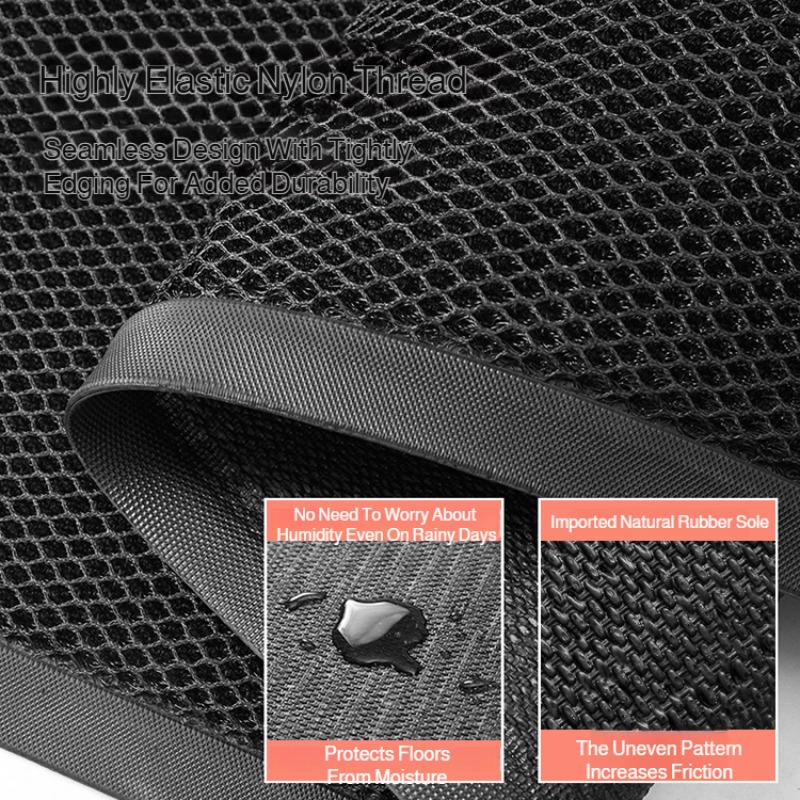 Hotel Anti-slip Floor Mats Elastic Super Soft Entrance 3D Mesh Heavy Duty DoorMats Outdoor Villa Welcome Mat Anti-fouling Doormat Easy To Clean