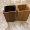High-Quality Black Walnut Wood Pen Holder Minimalist Desktop Organizer Box For Office Stationery Storage Wooden Desk Accessory