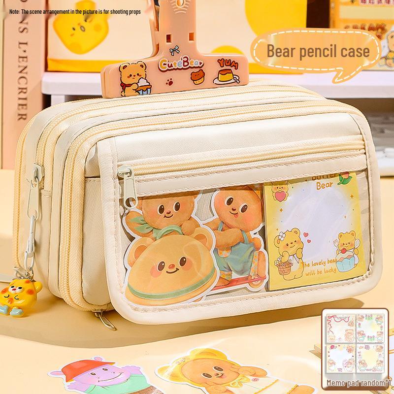 Cute Bear Pencil Case 2025 - Stylish Stationery Bag for Girls & Students