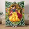 1 stuks, Betoverend Sneeuwwitje Woondecoratie Deken: Een Magisch Cadeau voor je Slaapkamer, Woonkamer of op Reis, Flanellen Plaid, Bankdeken