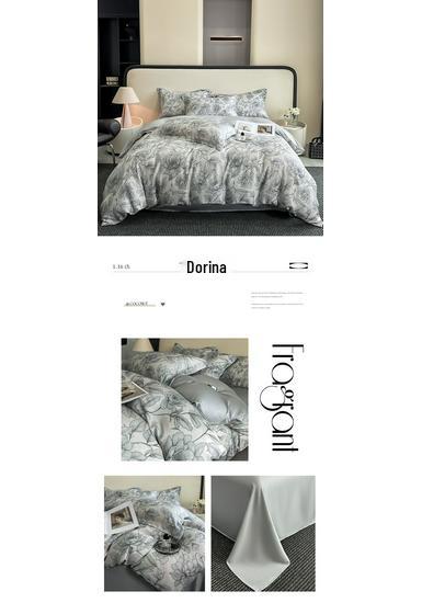 Tencel Cotton Printed Four-Piece Set - Lightweight Luxury Bedding for Spring & Summer