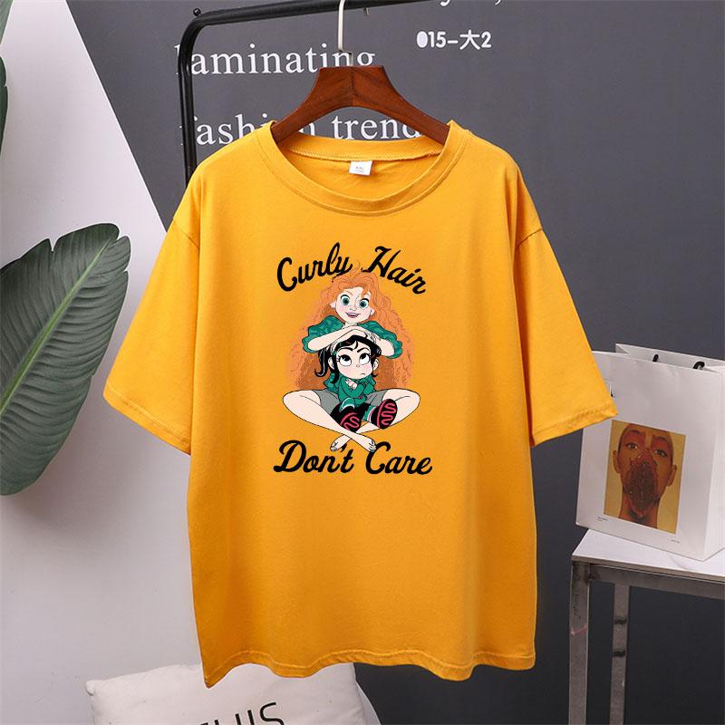 

Футболка с буквенным принтом Don t Cave, женские хлопковые летние футболки большого размера, мягкий женский джемпер, топ 4XL жёлтый