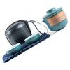 Travel Tea Set Portable Anti Burn Mini Ceramic Teapot Infuser Set for Outdoor with Storage Bag Green Pot with 2 Cups