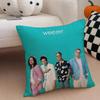 Casual daily music band style WWeezers Cushion Cover Linen Pillow Case Soft Breathable Protective Couch Room Decoration