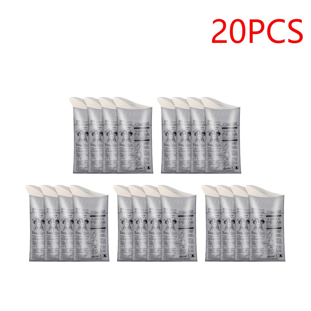 20-60Pcs Emergency Toilet Disposable Outdoor Urine Bags Portable 600ML for Men Women Children Patient