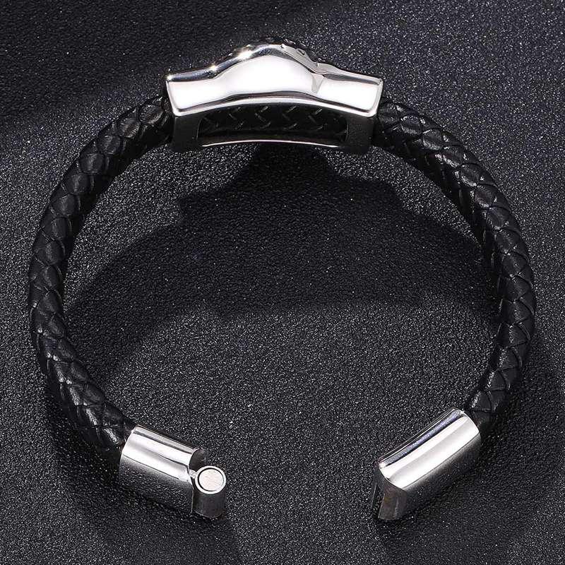 Punk Bird Bracelet Genuine Leather Bracelet Fashion Clasps Male Charm Bangles Male Jewelry Gifts