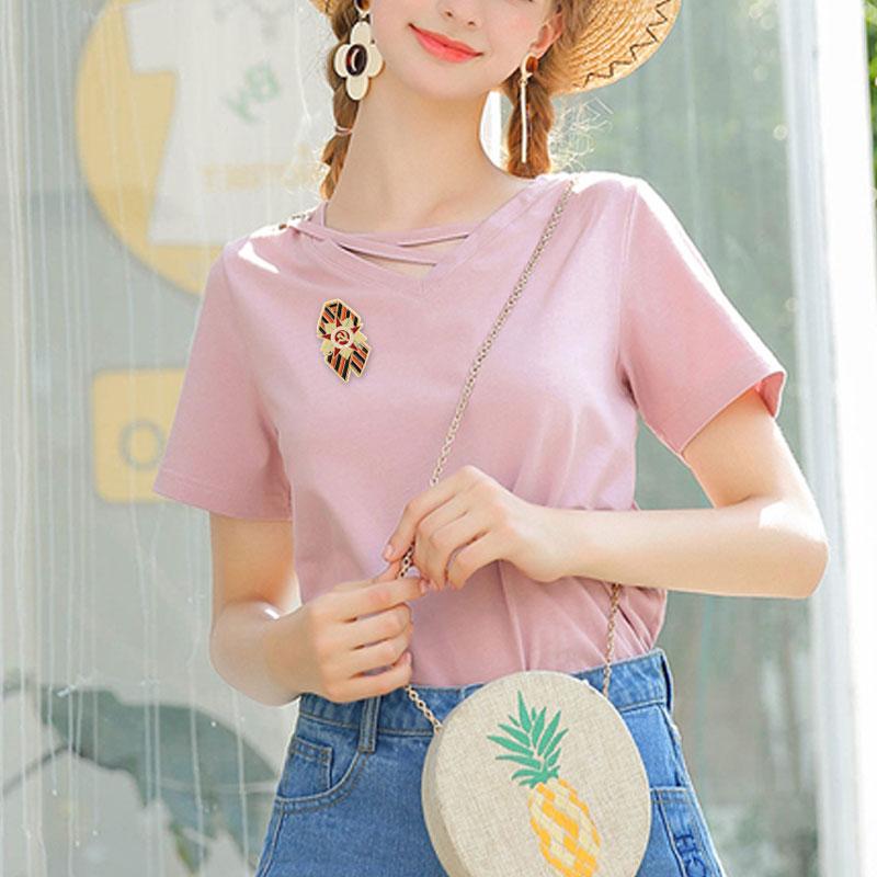 1Pc Zinc Alloy Versatile Backpack Pin Retro Metal Brooch Russian Cloth Decoration Brooch Russian-style
