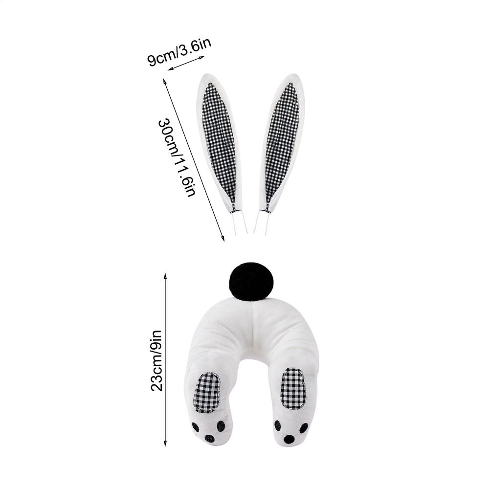 2025New Easter Bunny Butt Wreath Kit Wall Oranments Happy Easter Rabbit Home Party Creative Garland Cartoon Bunny Butt Attachmen