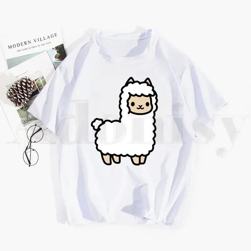 Alpaca No Prob Llama Attractive Design Pretty Tshirt Hip Hop Girl Print Tees Harajuku Tshirts Fashion Summer Tshirt