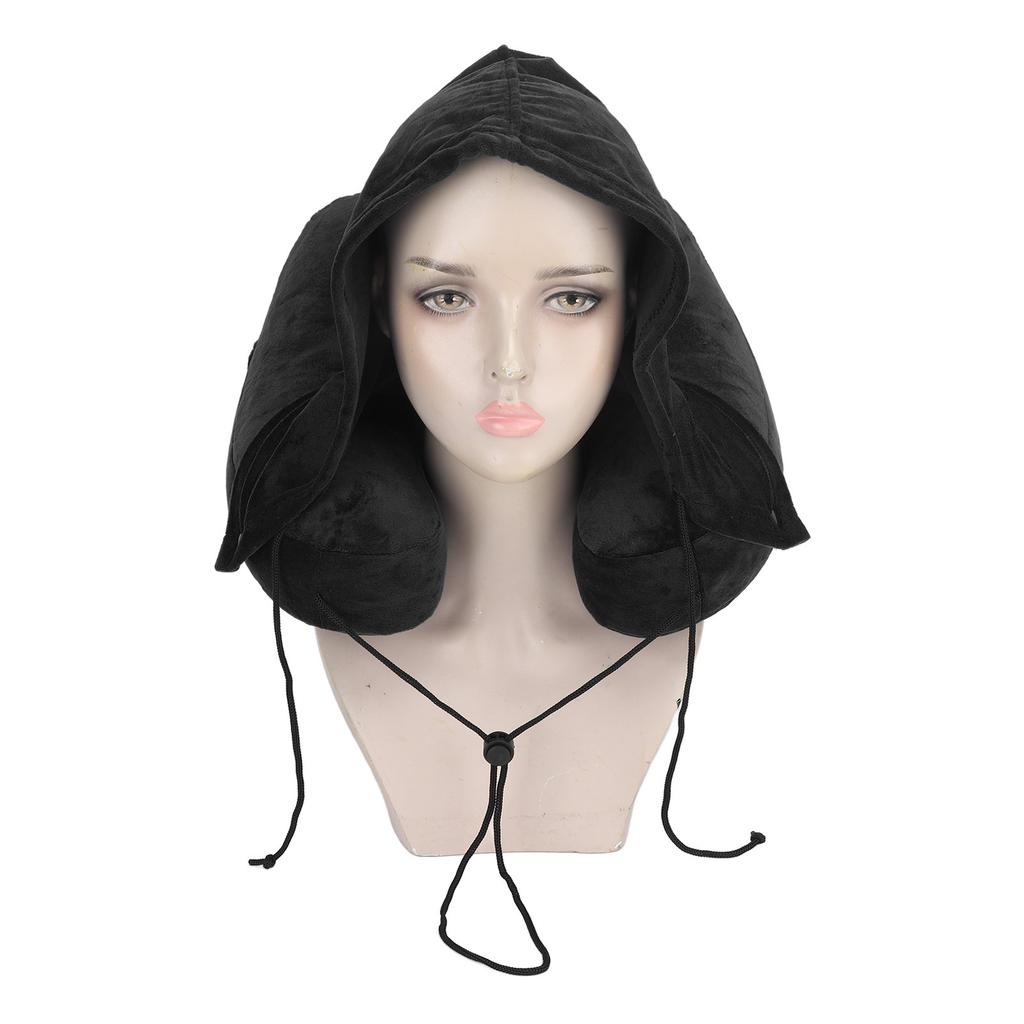 Inflatable Travel Pillow H Shaped Detachable and Washable Quick Fill with Storage Bag and Hat